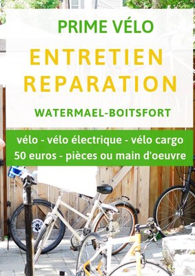 Prime à l’entretien et réparation de vélo