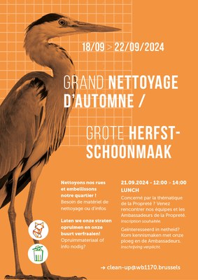 Grand nettoyage d’automne - du 18 au 22 septembre